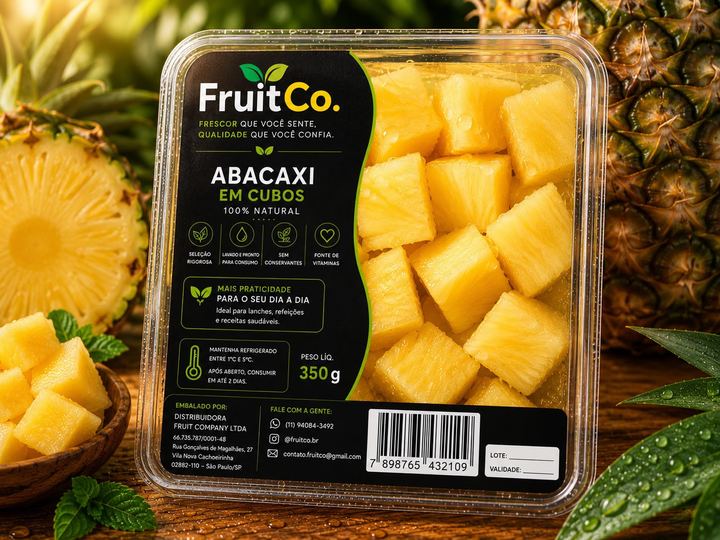 Bandeja de abacaxi em cubos FruitCo 350g