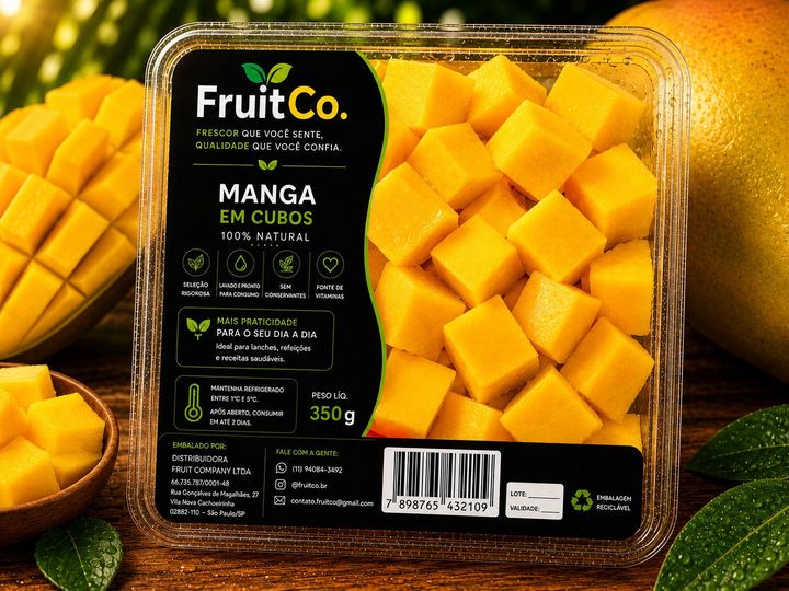 Bandeja de manga em cubos FruitCo 350g