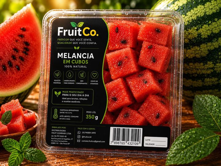 Bandeja de melancia em cubos FruitCo 350g