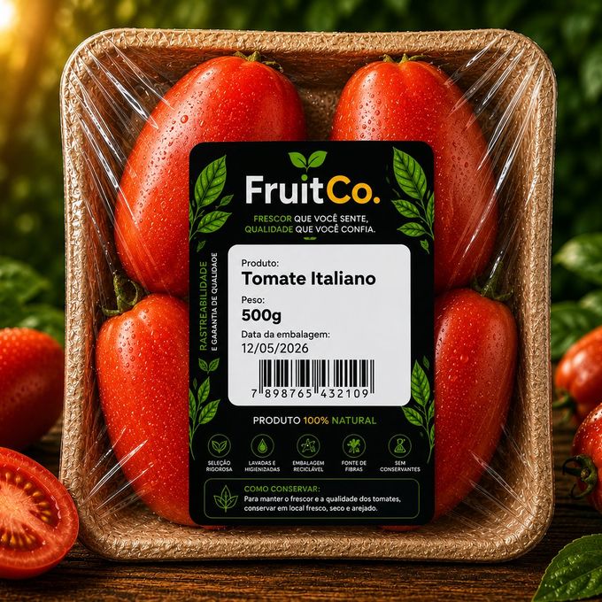 Bandeja ecológica de tomate italiano FruitCo 500g